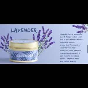 (2) Natural Lavender Soy Candles